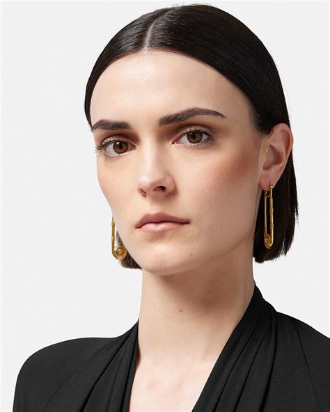 versace safety pins|safety pin earrings men.